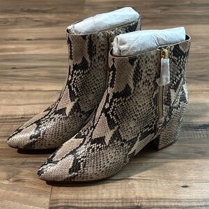 Cole Haan Grand Eva Snakeskin Bootie size 9 NWOB